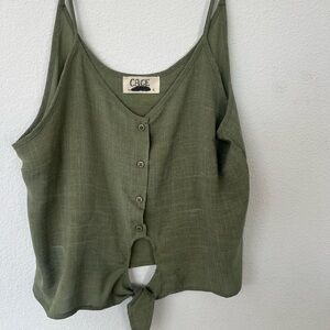 Green Cage Tie Bottom Tank